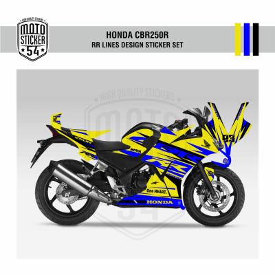 Honda CBR250R RR Lines Design Sarı Lacivert Siyah Görsel.png
