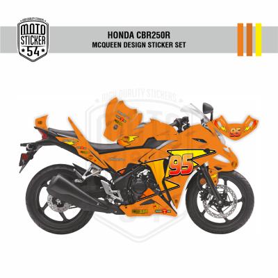 Honda CBR250R Tek Farlı McQueen Design Görsel Turuncu.png