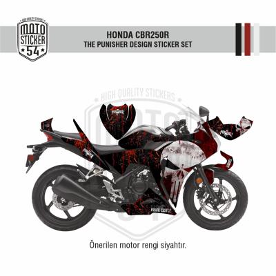 Honda CBR250R Tek Farlı The Punisher Design Görsel 1.png