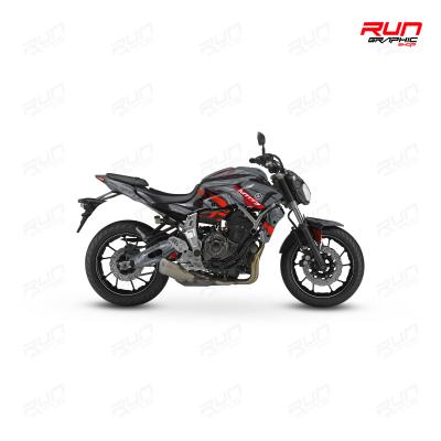 MT-07 CARTOON KIRMIZI KOYU GRİ