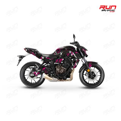 MT 07 GLİCHT SİYAH FUŞYA