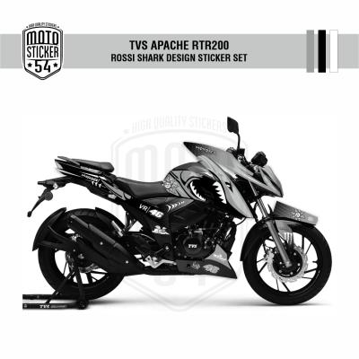 TVS Apache RTR200 Rossi Shark Design Görsel Gri.png