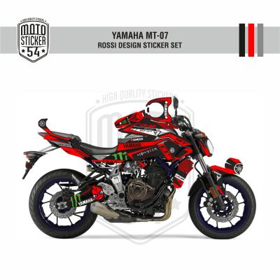Yamaha MT 07 Rossi Design Kırmızı Görsel 1