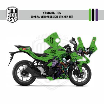 Yamaha R25 2019 Joker & Venom Design Yeşil