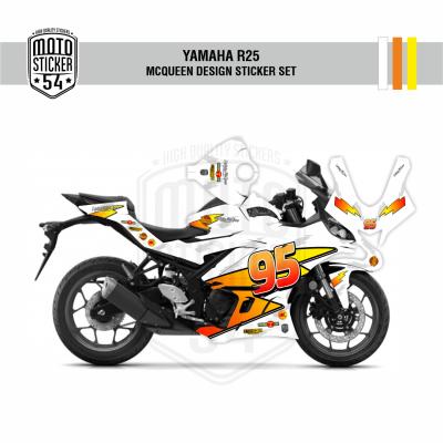 Yamaha R25 2019 McQueen Design Görsel Beyaz