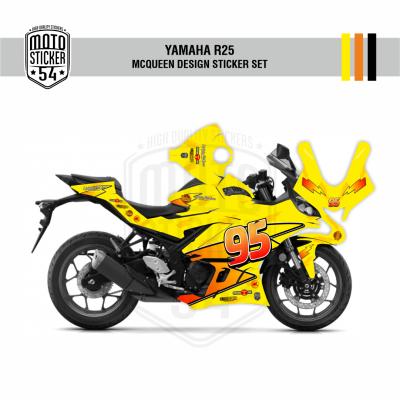 Yamaha R25 2019 McQueen Design Görsel Sarı