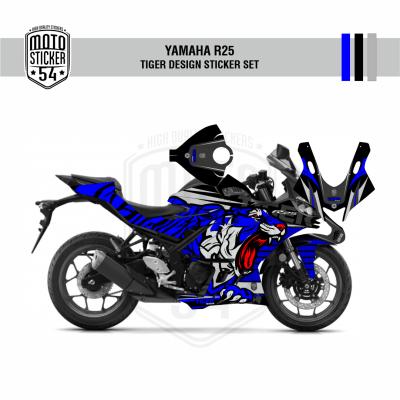 Yamaha R25 2019 Tiger Design Görsel Lacivert 1