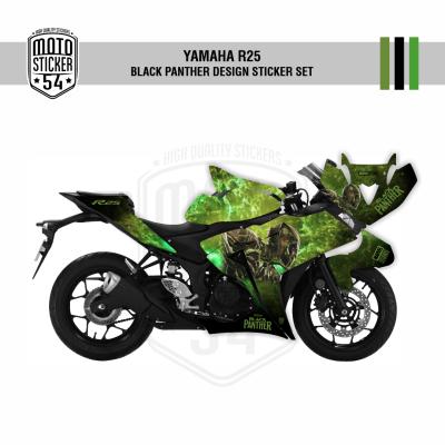 Yamaha R25 Eski Kasa Black Panther Design Görsel 1