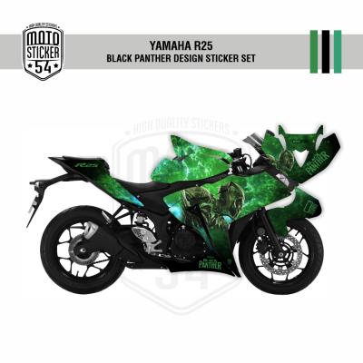 Yamaha R25 Eski Kasa Black Panther Design Görsel 2