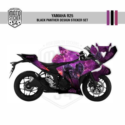 Yamaha R25 Eski Kasa Black Panther Design Görsel 4