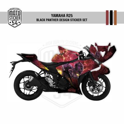 Yamaha R25 Eski Kasa Black Panther Design Görsel 5