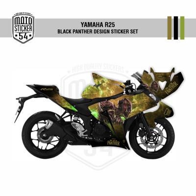 Yamaha R25 Eski Kasa Black Panther Design Görsel 6