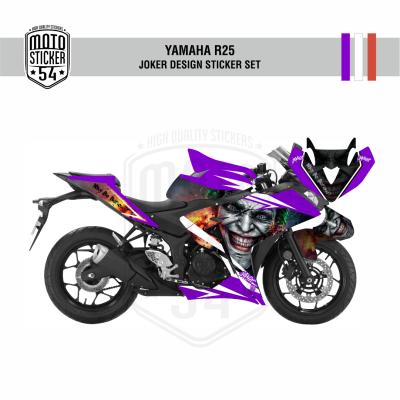Yamaha R25 Eski Kasa Joker Design Görsel Mor Beyaz