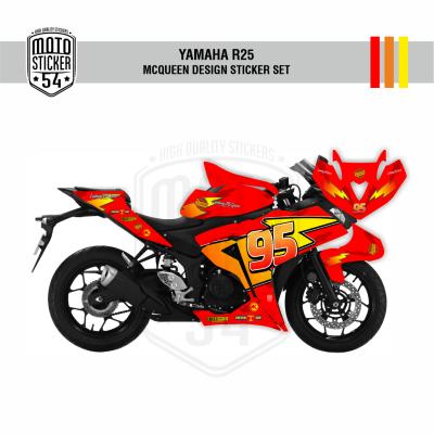 Yamaha R25 Eski Kasa McQueen Design Görsel Kırmızı