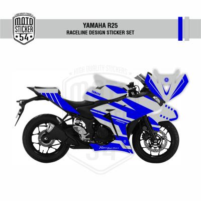 Yamaha R25 Eski Kasa Raceline Design Görsel Lacivert Gri