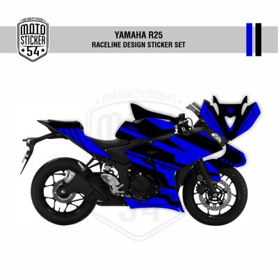 Yamaha R25 Eski Kasa Raceline Design Görsel Lacivert Siyah