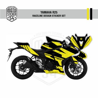 Yamaha R25 Eski Kasa Raceline Design Görsel Sarı Siyah