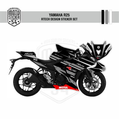 Yamaha R25 Eski Kasa RTech Design Görsel Siyah Gri