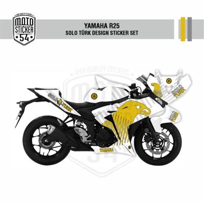 Yamaha R25 Eski Kasa Solo Türk Design Görsel Beyaz