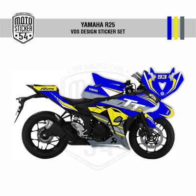 Yamaha R25 Eski Kasa VDS Design Görsel Mavi