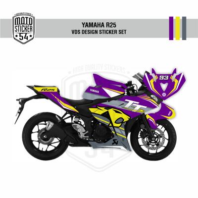 Yamaha R25 Eski Kasa VDS Design Görsel Mor
