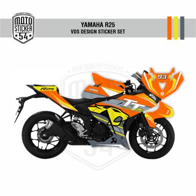 Yamaha R25 Eski Kasa VDS Design Görsel Turuncu