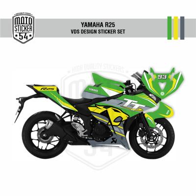 Yamaha R25 Eski Kasa VDS Design Görsel Yeşil