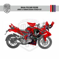 Bajaj Pulsar RS200 Joker & Venom Design Görsel Kırmızı