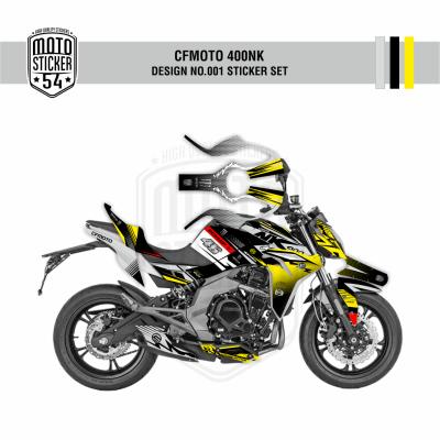 CFMOTO 400NK Design No001 Görsel Açık Gri Sarı