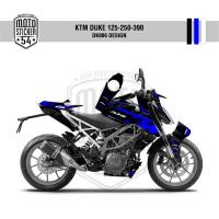 KTM Duke v2 DK006 Design Görsel Siyah Lacivert Beyaz