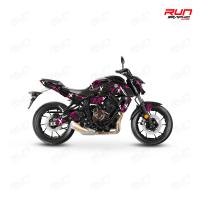 MT 07 GLİCHT SİYAH FUŞYA